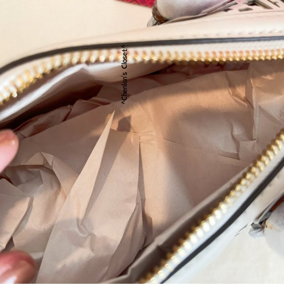 🔥NeW! $598 Tory Burch T Monogram Laser Cut Barrel Petite Bag - Picture 14 of 17